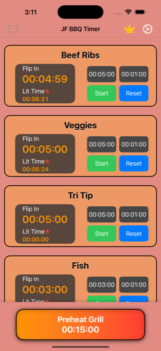 GrillTime Pro screenshot