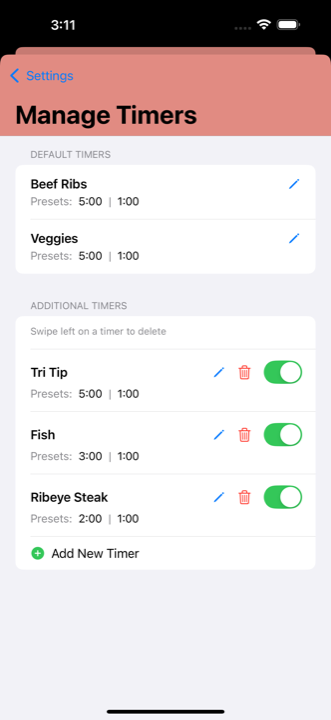 GrillTime Pro screenshot